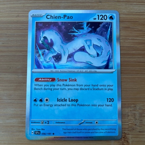 Chien-Pao Pokémon Card - Picture 2 of 15